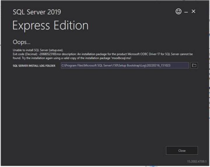 0x2746 Error msodbcsql connection to SQL Server 2016