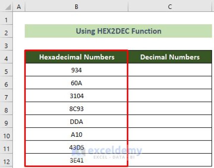 14 digit Hex to decimal in Excel