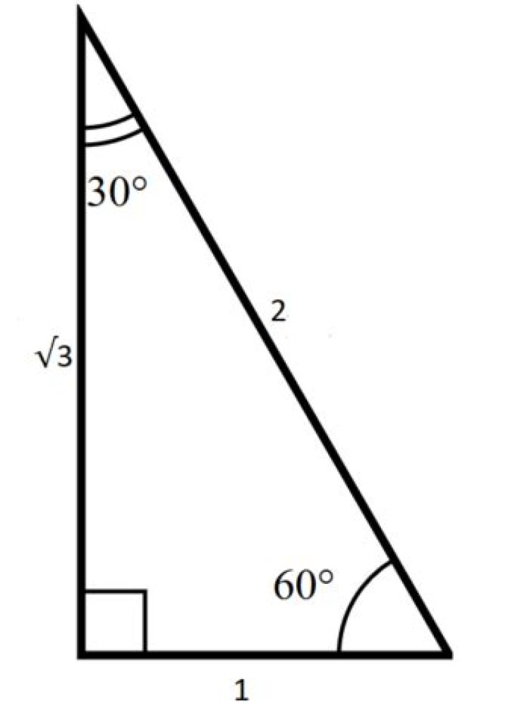30-60-90 right triangle