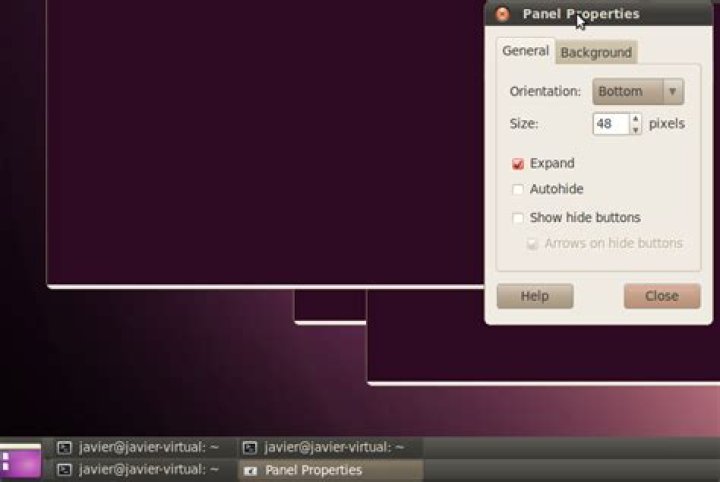 48 pixels high taskbar