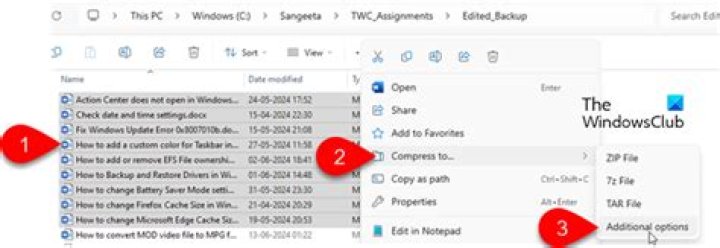 7z - compress files in sub-directory, name them for parent folder