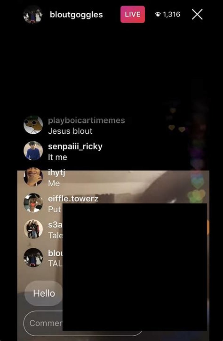 A censored screenshot