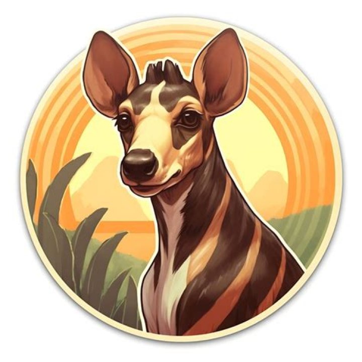 A happy okapi