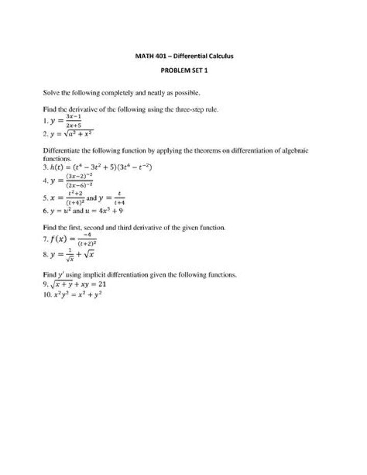 A tough differential calculus problem