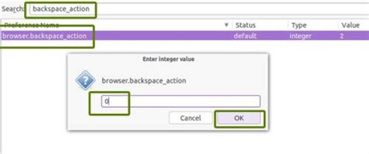 about:config screen
