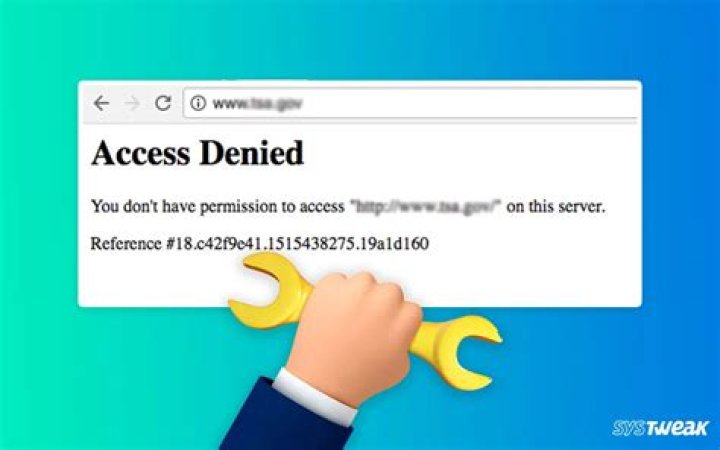 “Access Denied” when accessing a web site