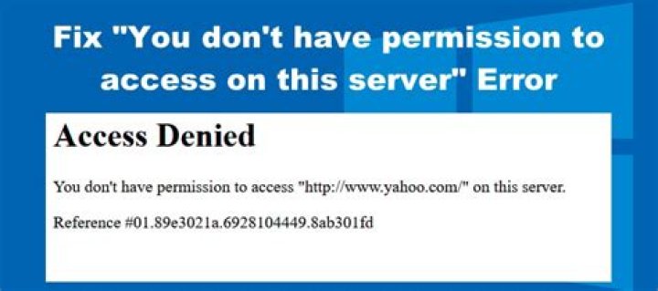 Access Denied You don't have permission to access 
