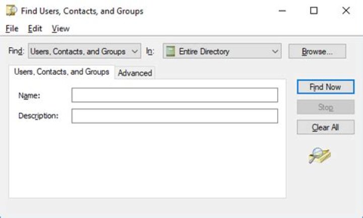 AD - Find Users, Contacts, and Groups