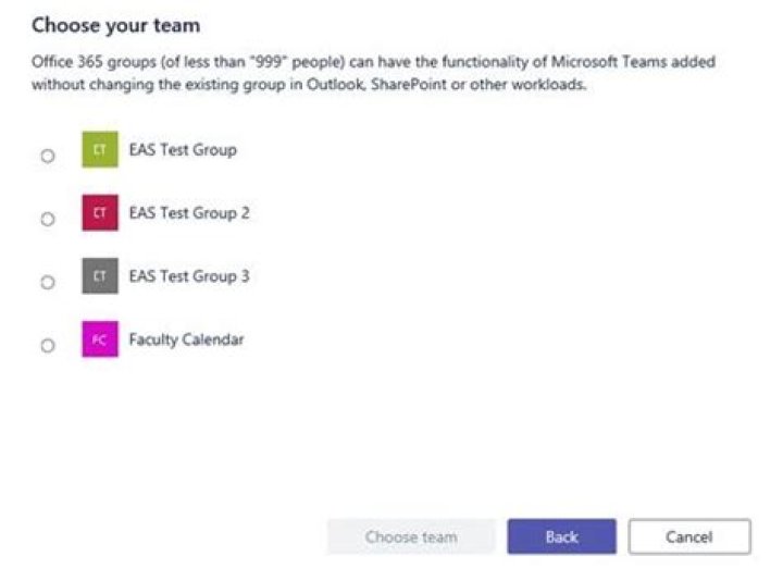 Add a Yammer group functionality to an existing Office 365 group