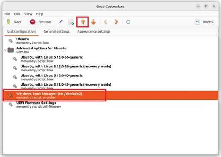 Add new entry in Grub Customizer for SSD Windows