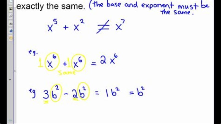 adding exponents with unknowns with the same base
