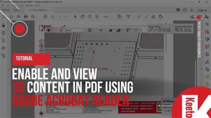 Adobe acrobat with 3D view