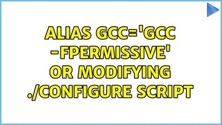 alias gcc='gcc -fpermissive' or modifying ./configure script