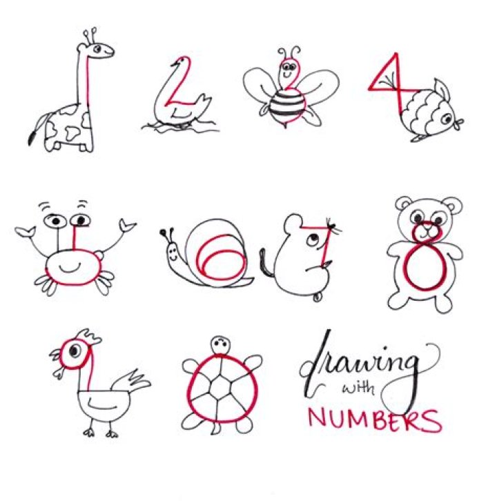 All drawings with numbers