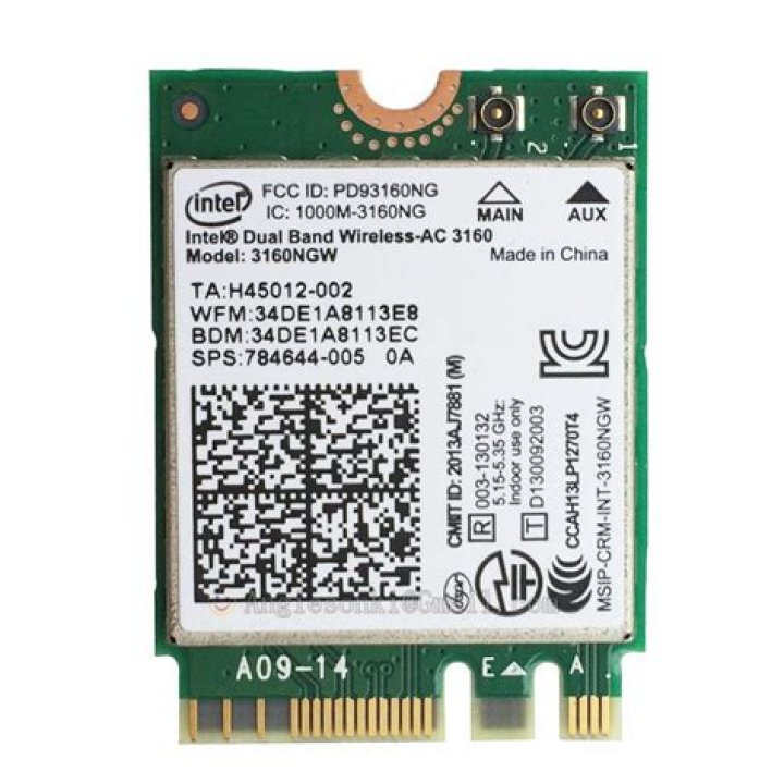 Alternative for the Intel Dual Band Wireless-AC 3160 3160NGW