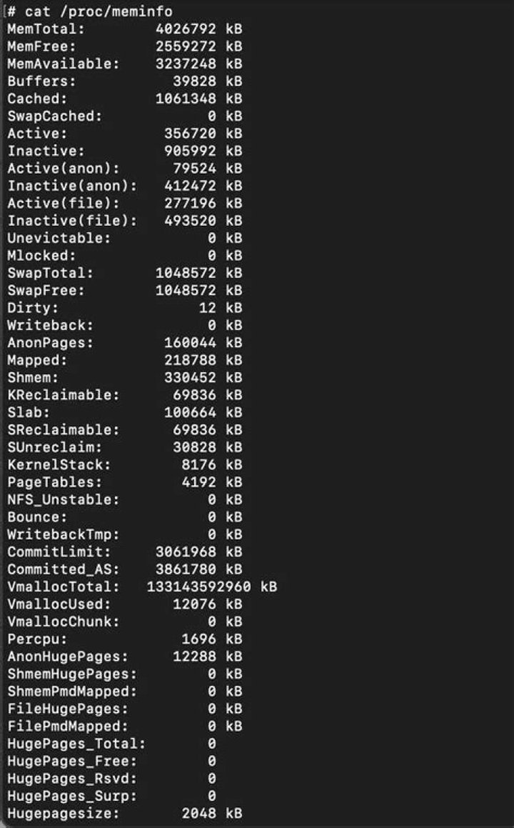 Any command to list the memory in MB rather than kB from /proc/meminfo?