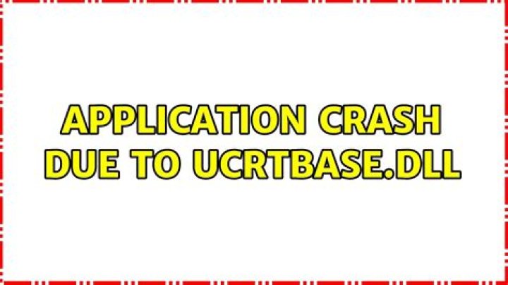 Application crash due to ucrtbase.dll