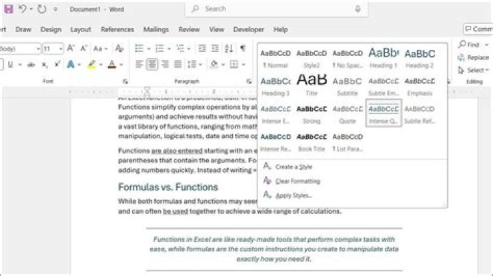 Apply styling and formating to XML in MS Word?