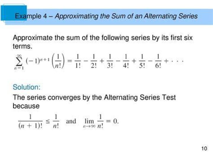 Approximate the sum of each alternating series