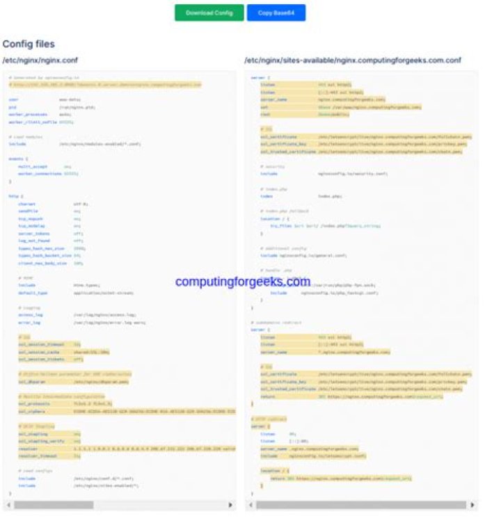 Are there any basic templating preprocessors that I can use for nginx configuration files?
