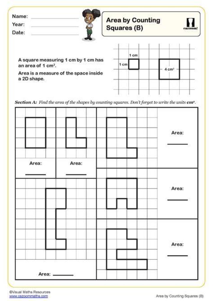 Area by counting squares