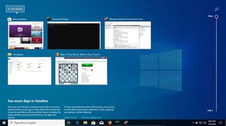 Assigning a virtual desktop to a monitor in Windows 10