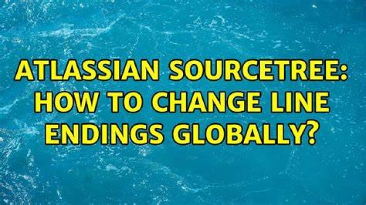 Atlassian SourceTree: How to change line endings globally?