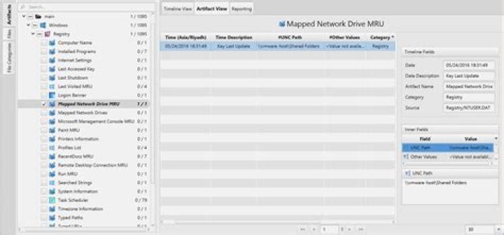 Backup mapped drive paths