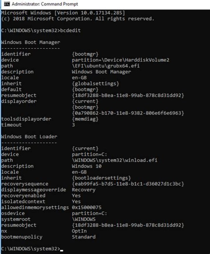 bcdedit.exe is not recognized... Win 8.1