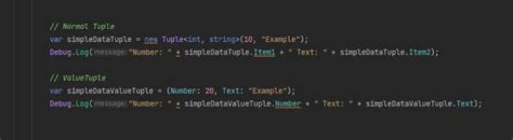 Better naming in Tuple classes than 