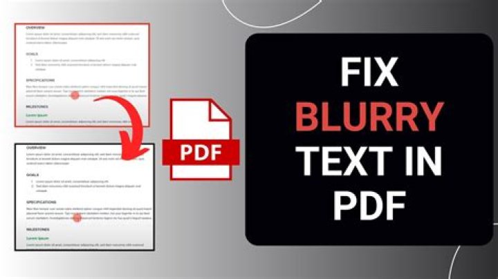 Blurry text in PDF