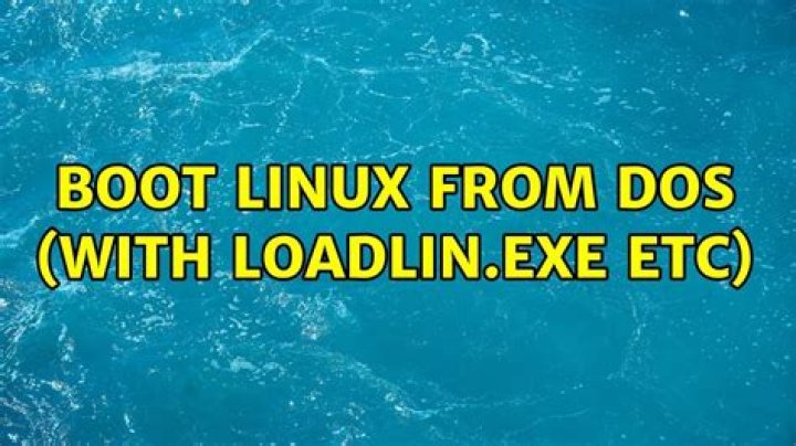 Boot Linux from DOS (with loadlin.exe etc)