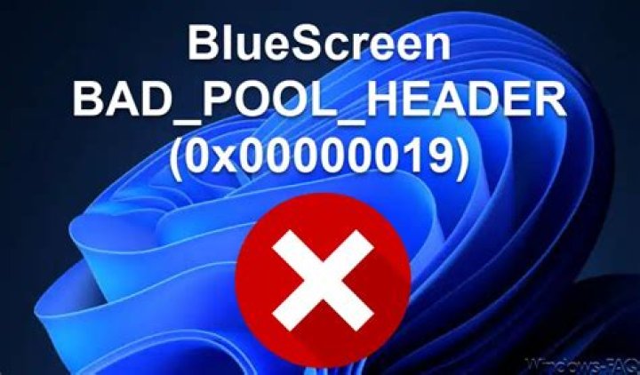 BSOD BAD_POOL_HEADER 0x00000019