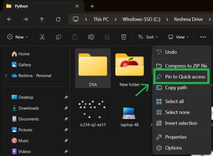 Button added to quick access toolbar
