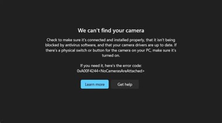camera error