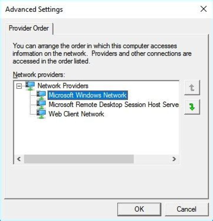 Can't change network connection priority in Windows 10