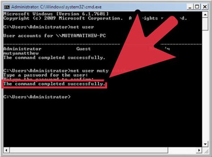 Can't change network password from command line