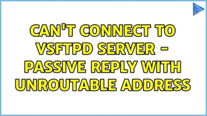 Can't connect to Vsftpd Server - Passive reply with unroutable address