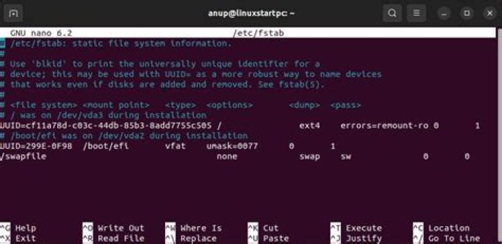 Can't increase swap size: the swapfile appears to have holes