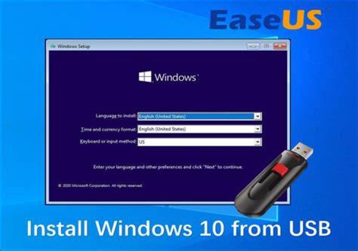Can't install via usb stick