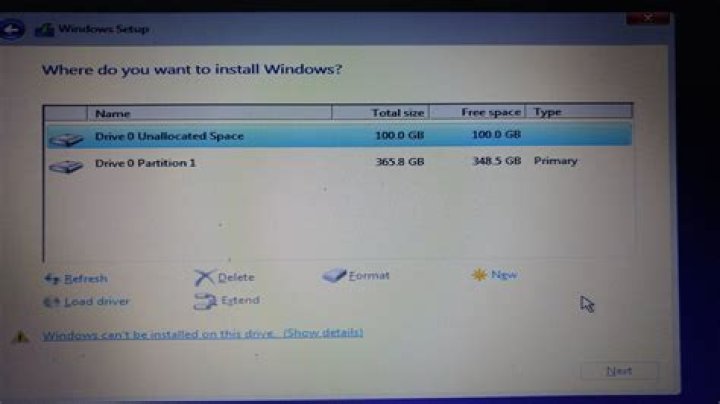 Can't install Windows 7 on SSD drive