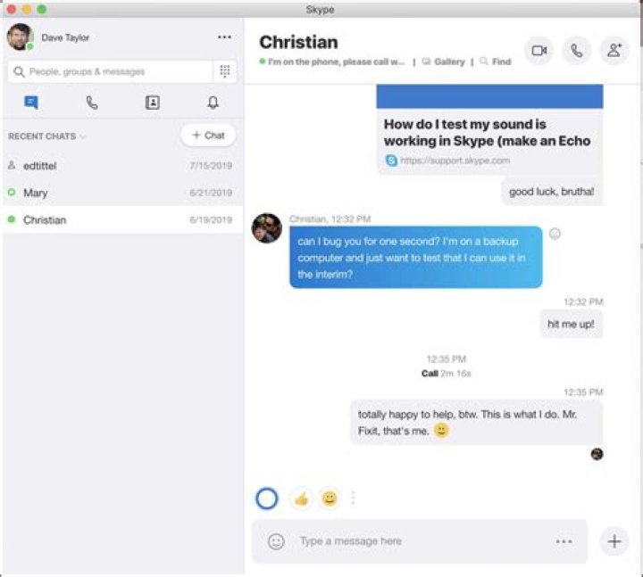 Can't see messages in Skype