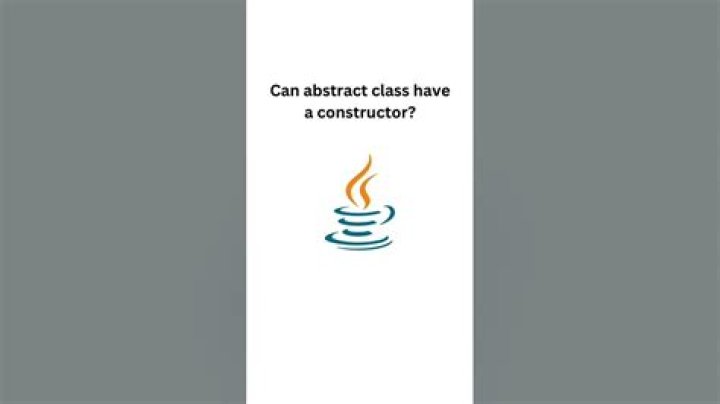Can an abstract class have a constructor?