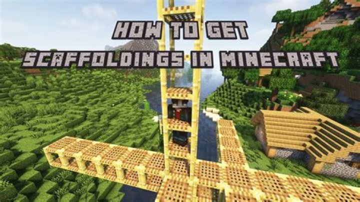 Can I cover a scaffolding block in Minecraft?