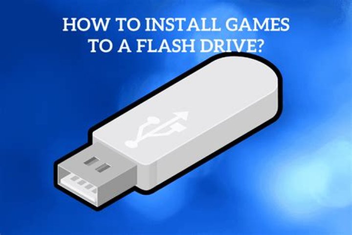Can I download a game and install it from a flash drive?