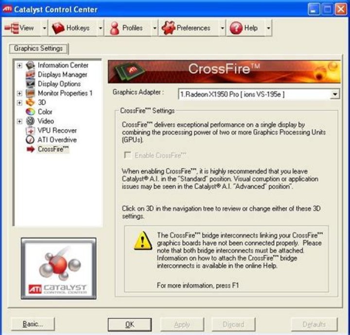 Can I easily disable Crossfire?