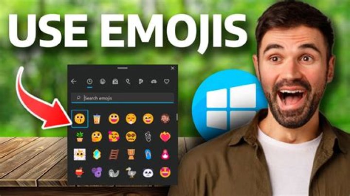 Can I use emojis on a Windows PC without a touch keyboard