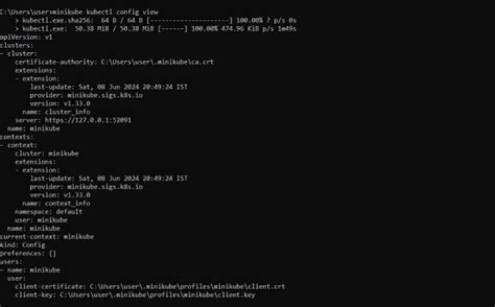 Can not find kubeconfig file