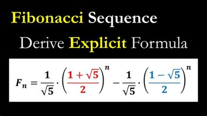 Can the Fibonacci sequence be written as an explicit rule?