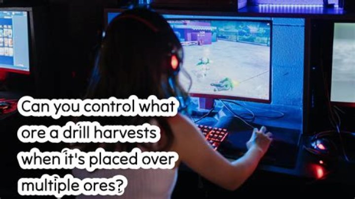 Can you control what ore a drill harvests when it's placed over multiple ores?
